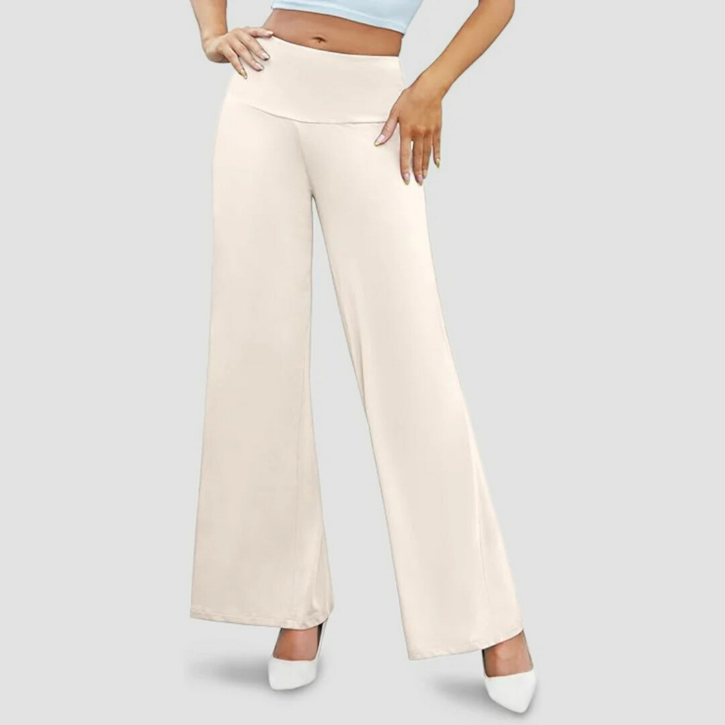 Wide-Leg Trousers | Stretch Fabric | Elegant and Comfortable