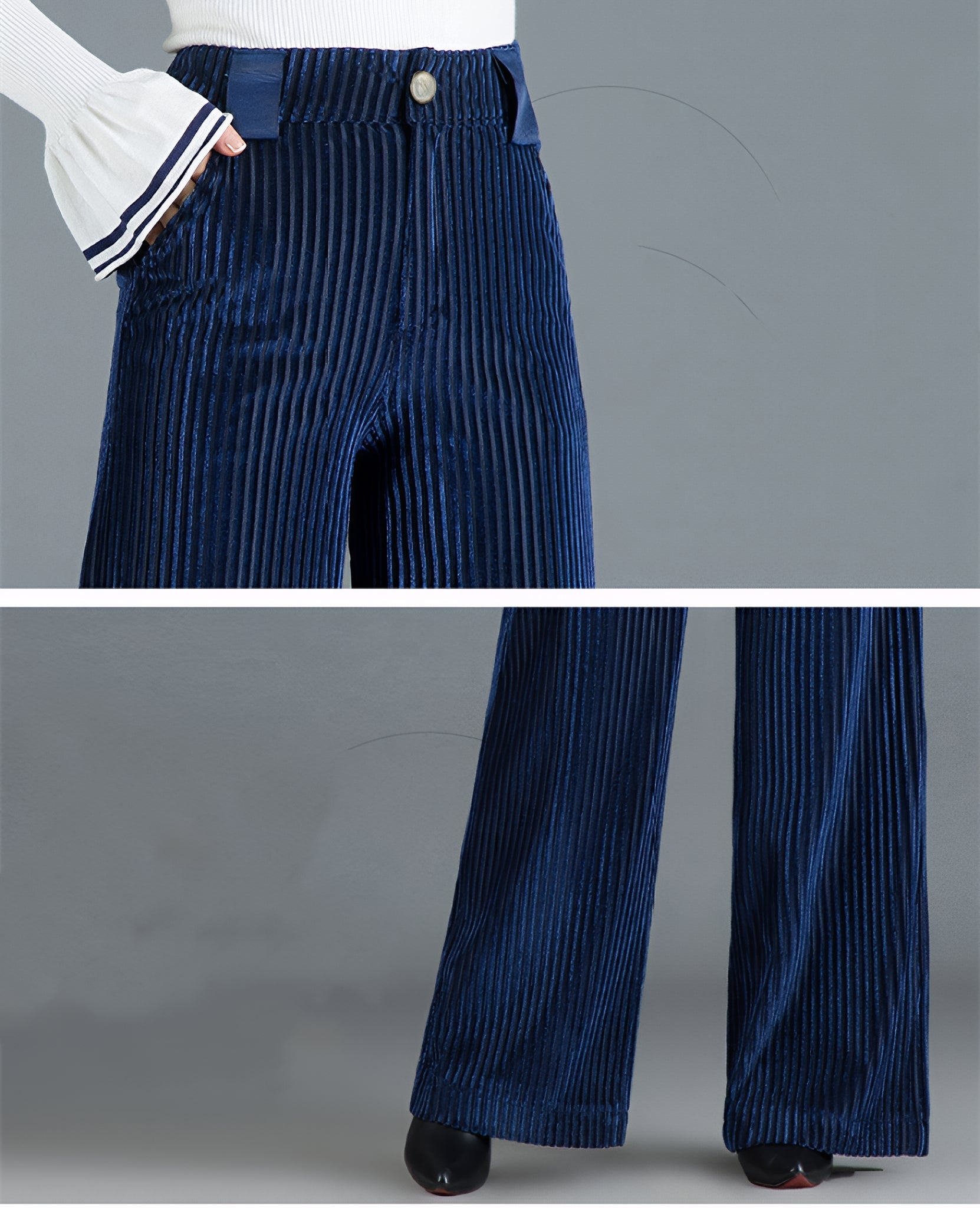 Luxe Pleated Velvet Trousers | Sophisticated Comfort