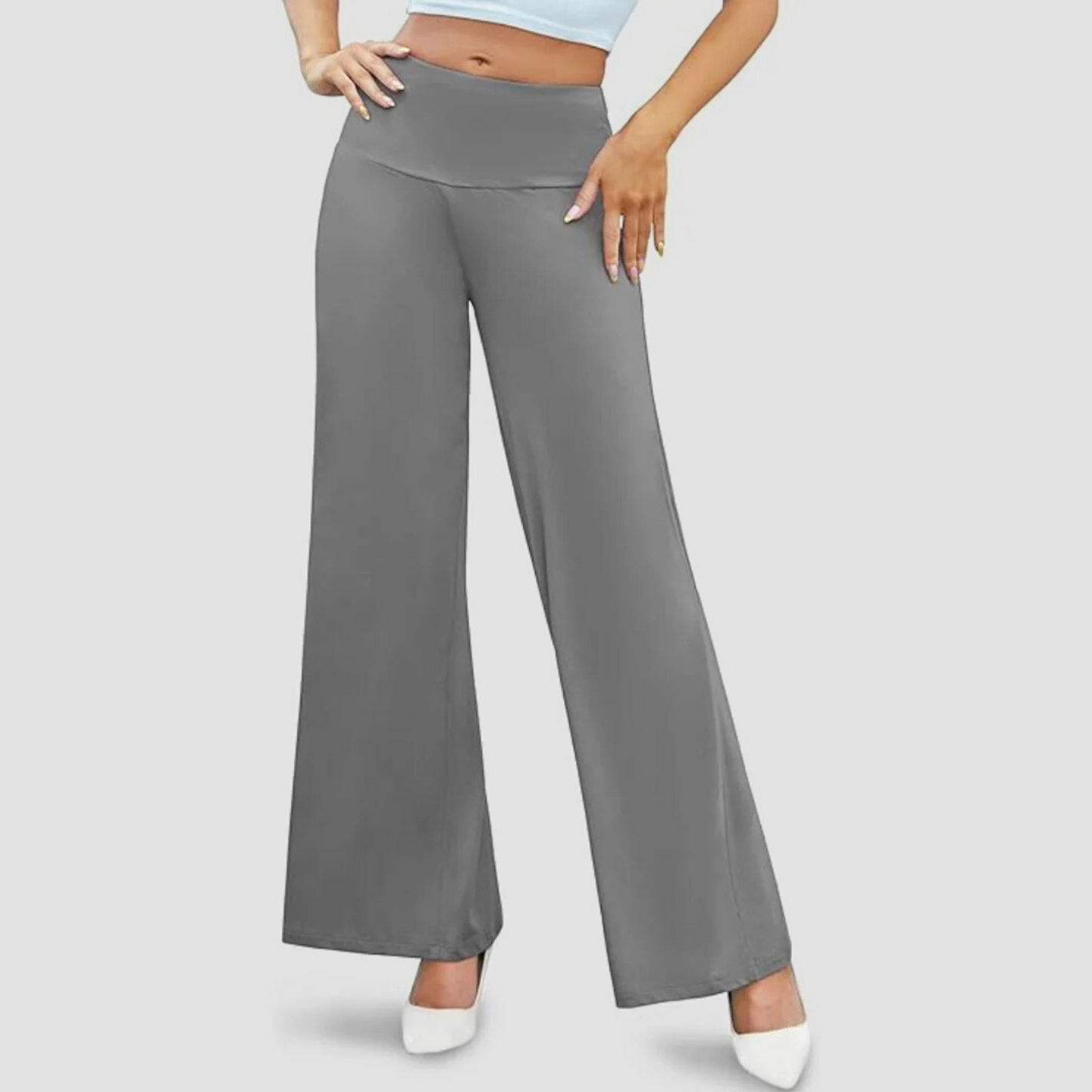 Wide-Leg Trousers | Stretch Fabric | Elegant and Comfortable
