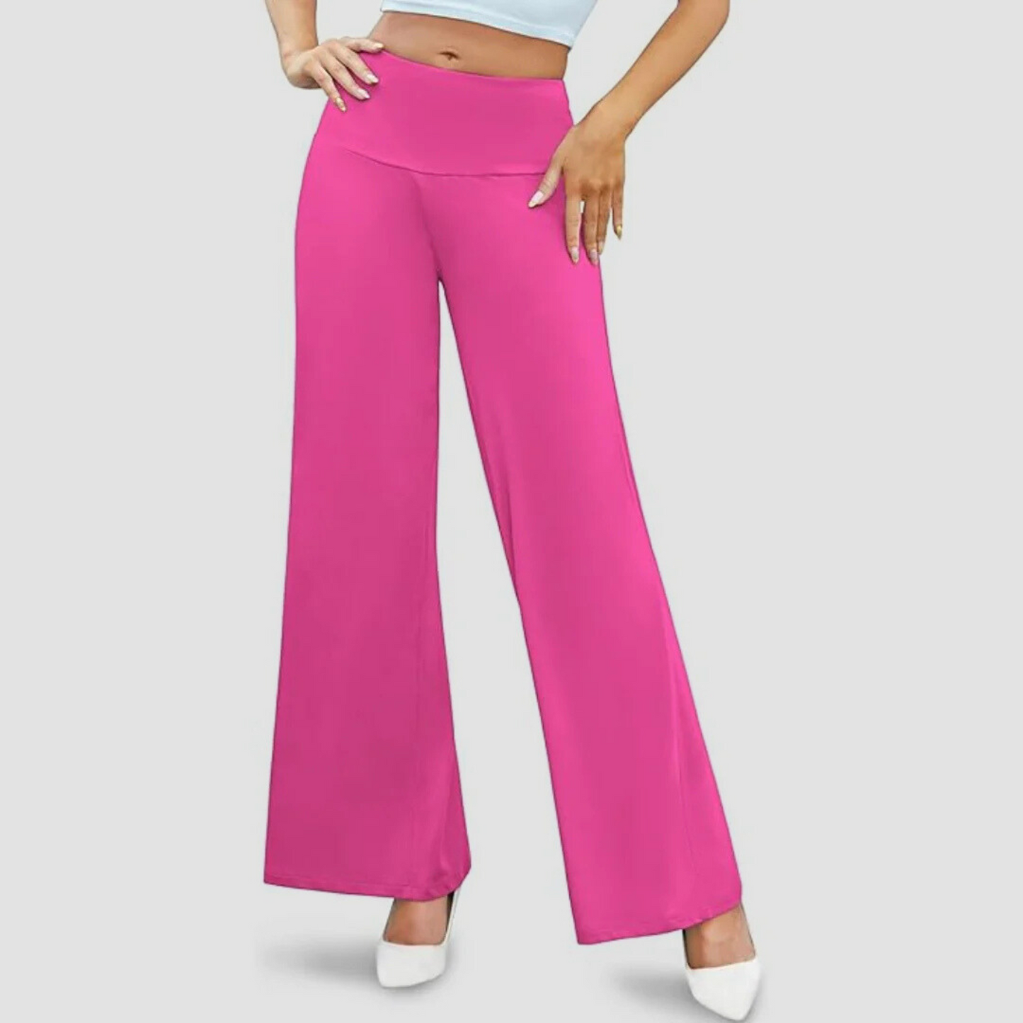 Wide-Leg Trousers | Stretch Fabric | Elegant and Comfortable