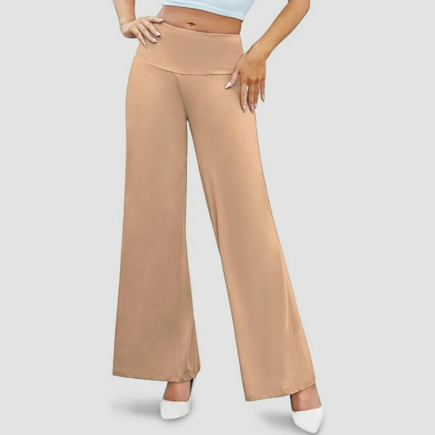 Wide-Leg Trousers | Stretch Fabric | Elegant and Comfortable