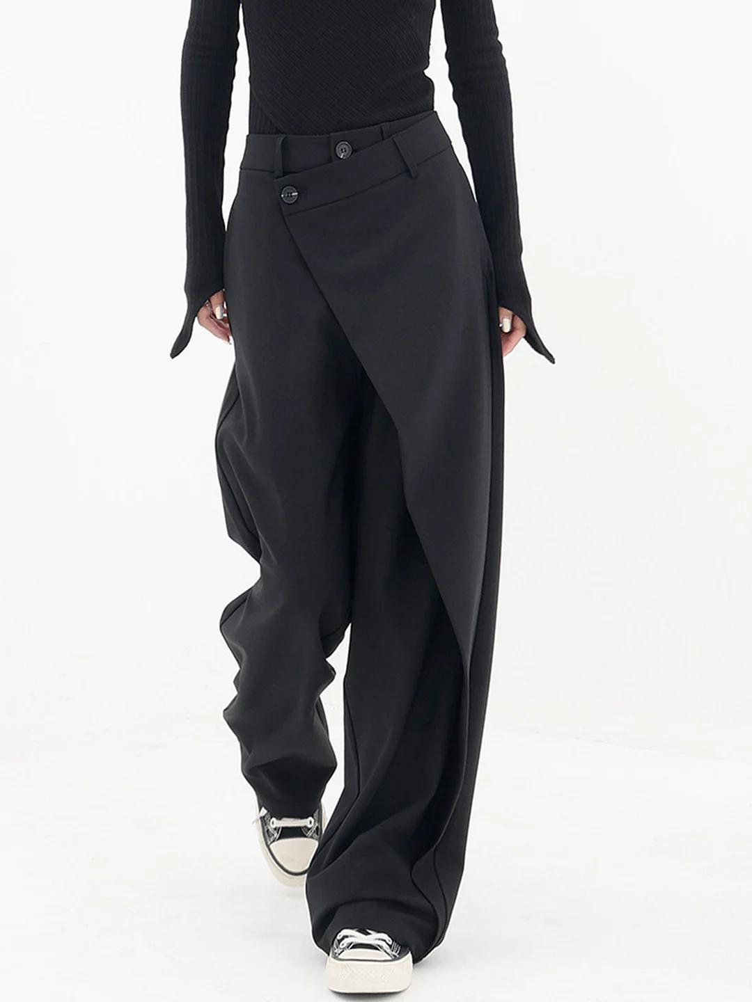Asymmetric Wrap-Leg Trousers | Bold Architecture Meets Everyday Edge