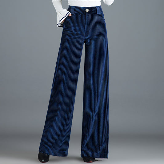 Luxe Pleated Velvet Trousers | Sophisticated Comfort