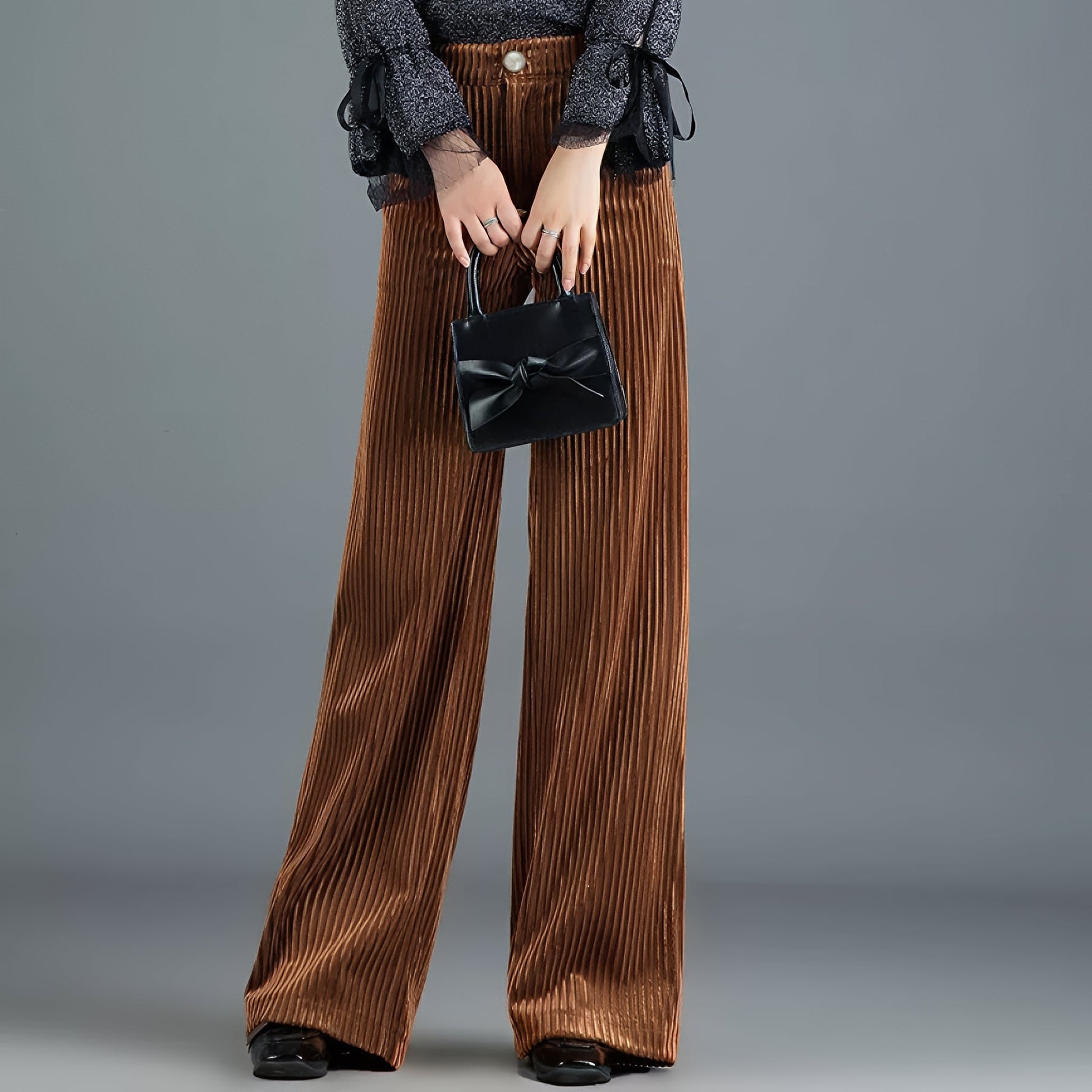 Luxe Pleated Velvet Trousers | Sophisticated Comfort