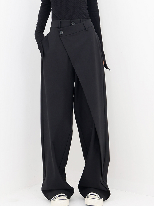 Asymmetric Wrap-Leg Trousers | Bold Architecture Meets Everyday Edge