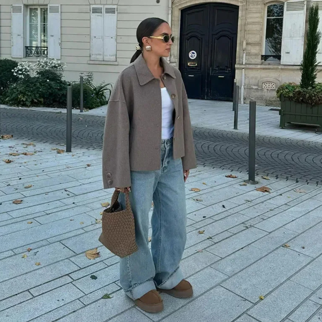City Ease Boxy Jacket | Minimal Style | Effortless Layering