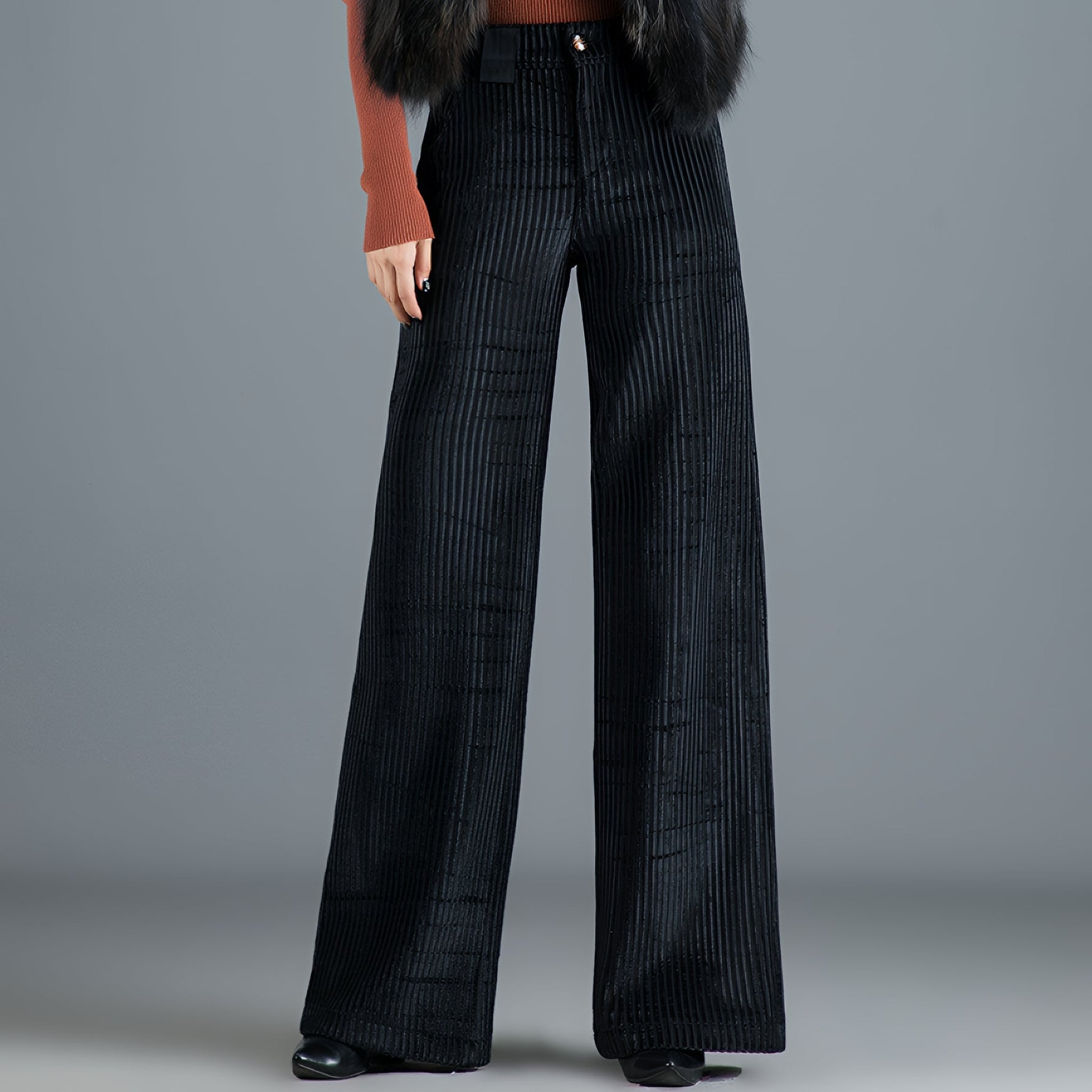 Luxe Pleated Velvet Trousers | Sophisticated Comfort