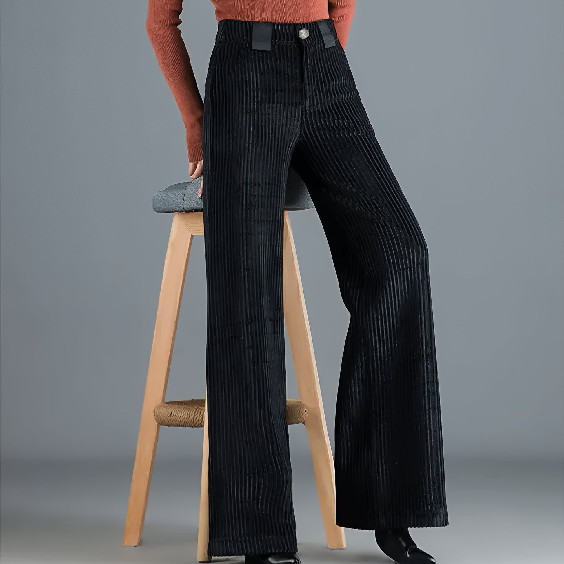 Luxe Pleated Velvet Trousers | Sophisticated Comfort
