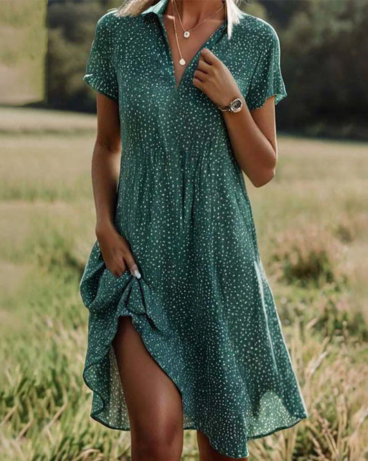 Casual Shirt Dress with Flowy Silhouette | Effortless Everyday Charm