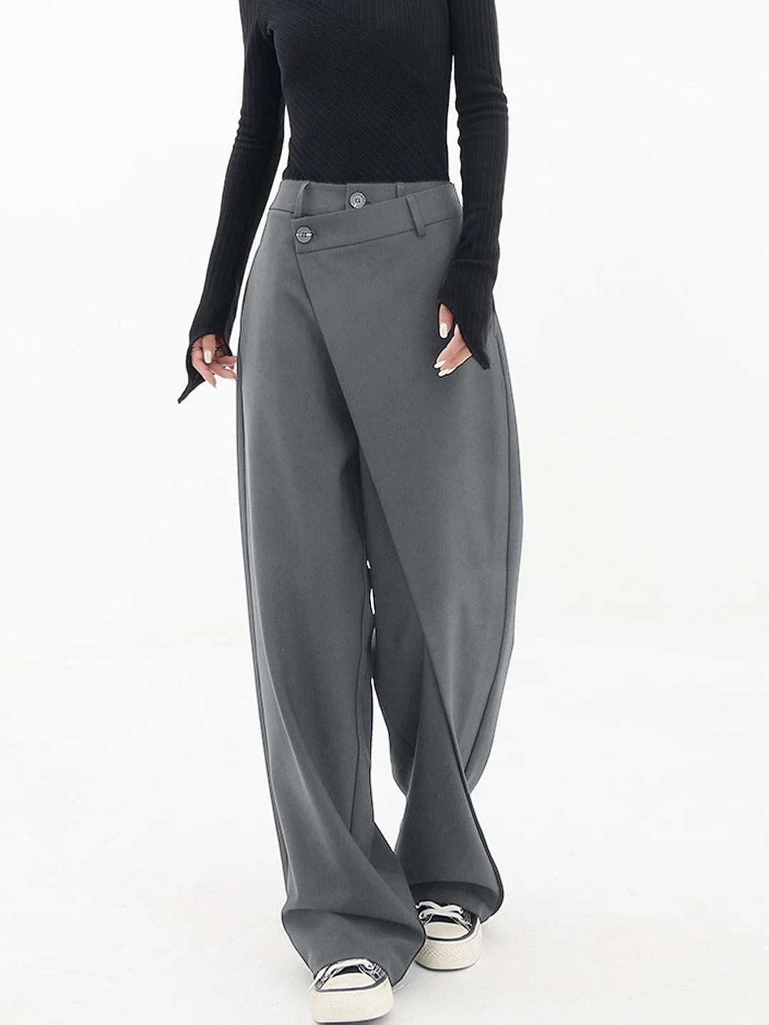 Asymmetric Wrap-Leg Trousers | Bold Architecture Meets Everyday Edge