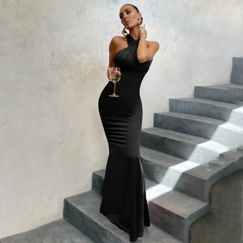 Nocturne Elegance Gown | Sculpted Sophistication