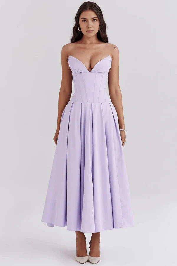 Belle Corset Midi Dress | Vintage Romance Redefined