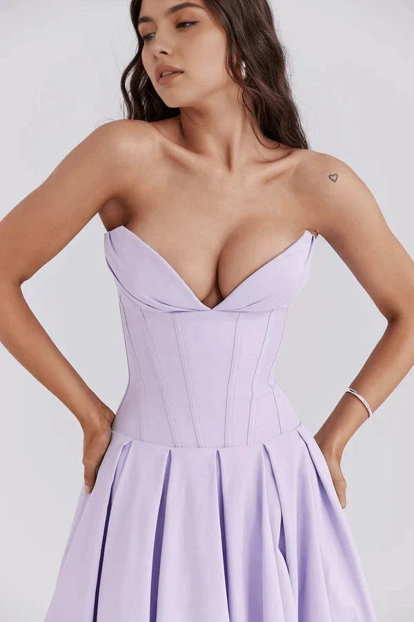 Belle Corset Midi Dress | Vintage Romance Redefined