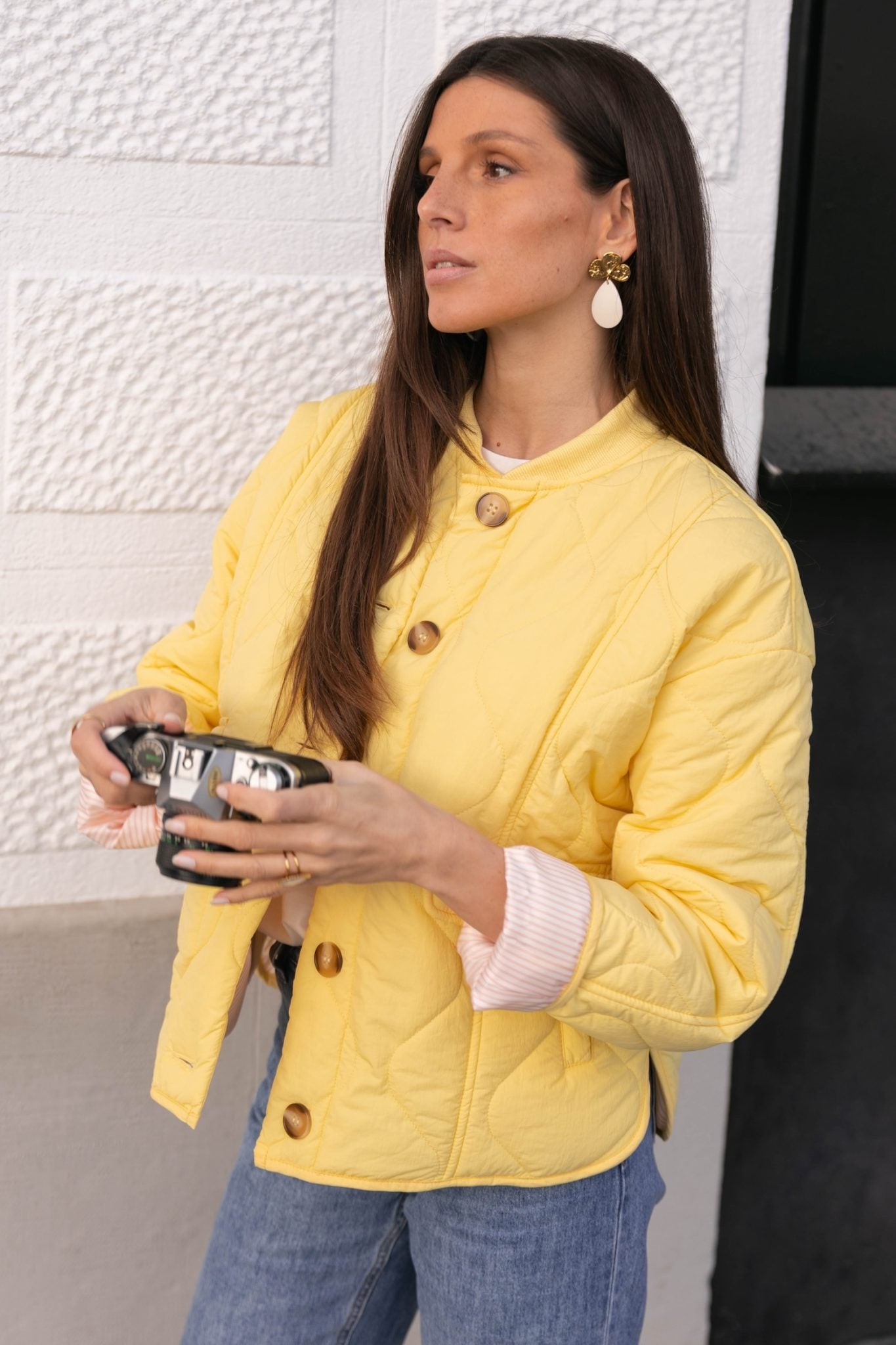 Quilted Snap Jacket | Lightweight Warmth | Casual Vintage Vibe