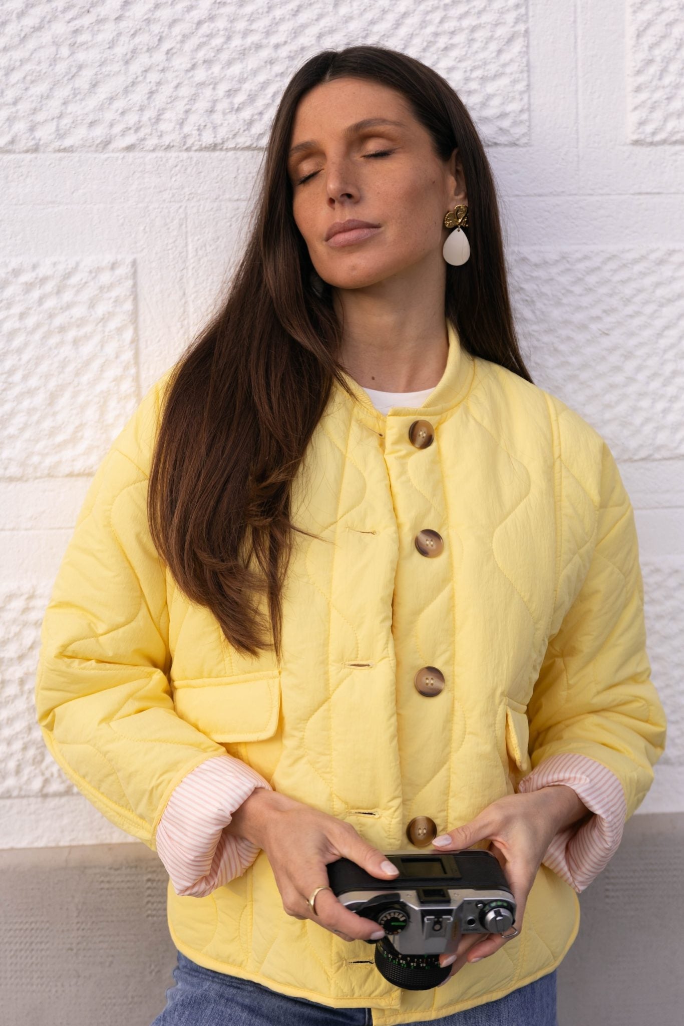 Quilted Snap Jacket | Lightweight Warmth | Casual Vintage Vibe