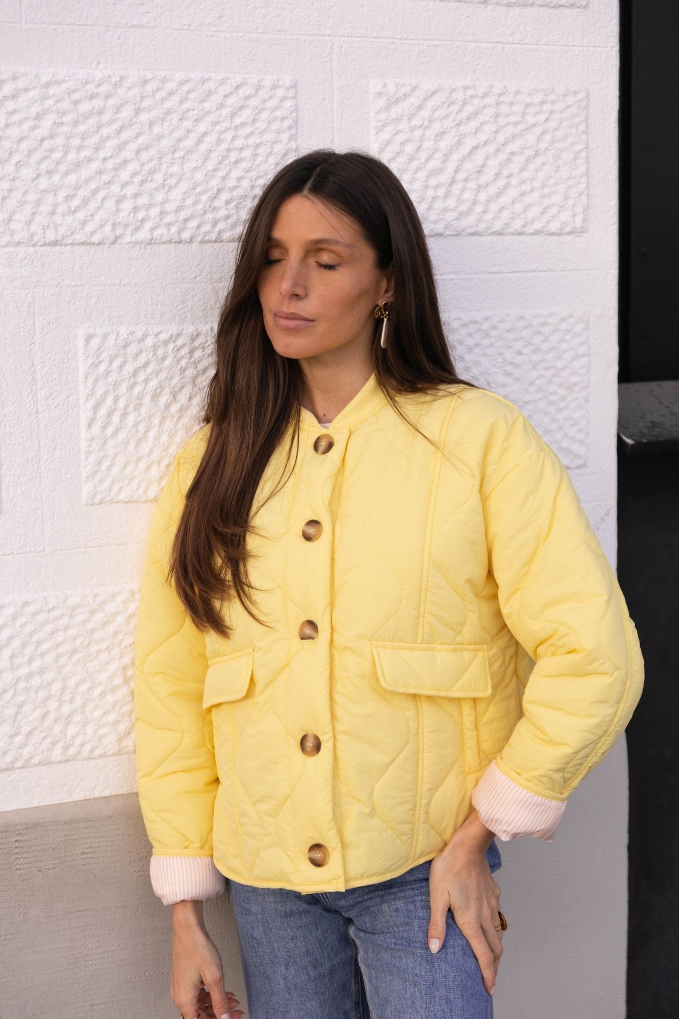 Quilted Snap Jacket | Lightweight Warmth | Casual Vintage Vibe
