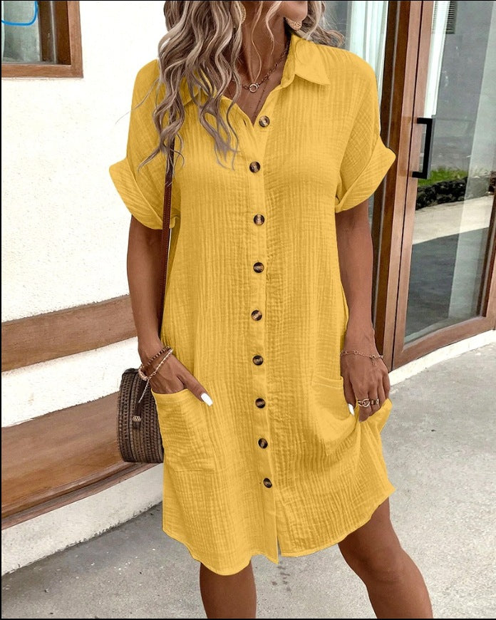 Linen Shirt Dress | Button-Down | Relaxed & Breezy Fit