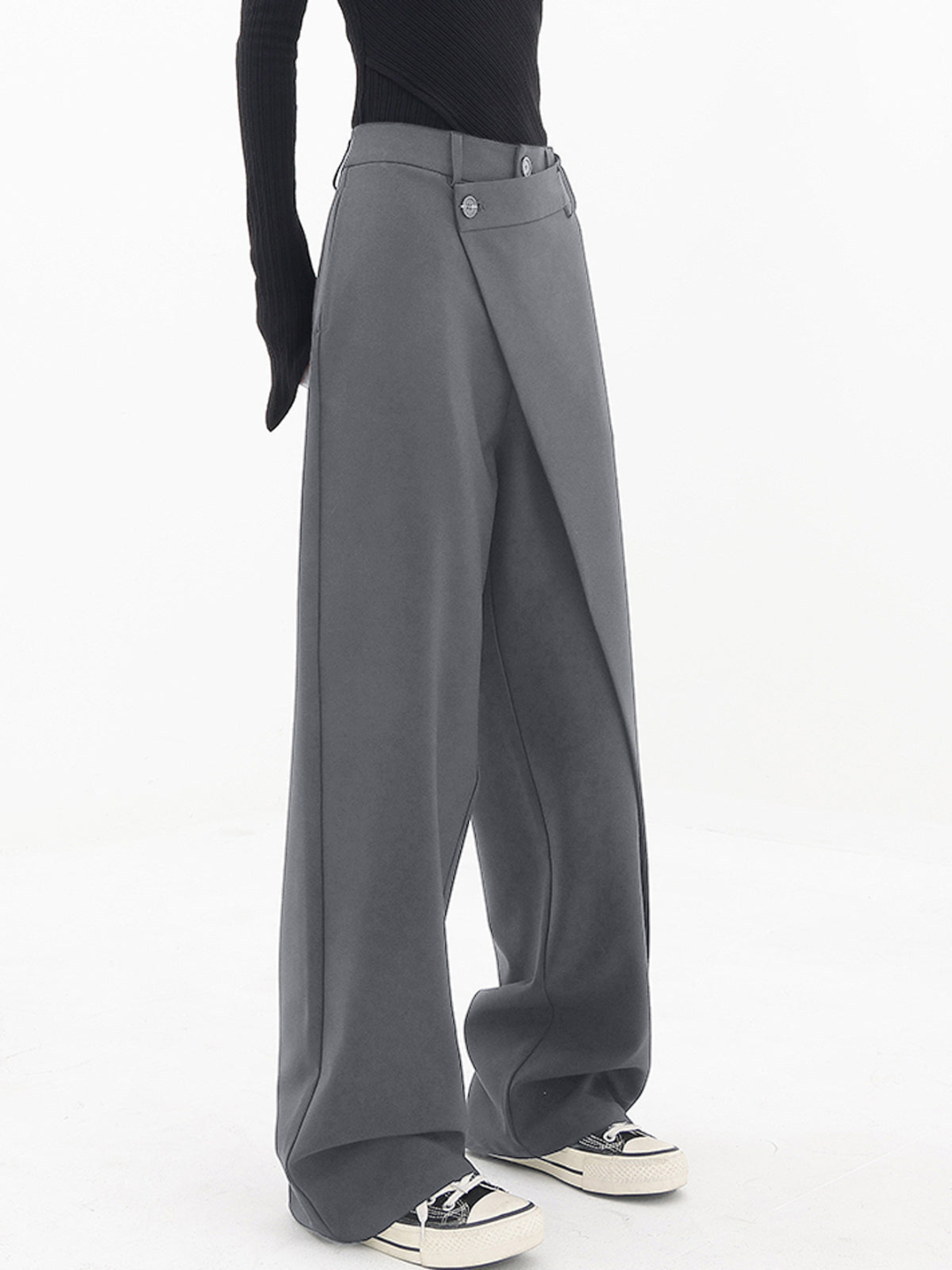 Asymmetric Wrap-Leg Trousers | Bold Architecture Meets Everyday Edge