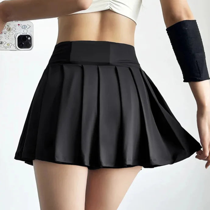 Pleated V-Waist Active Skirt | Sporty Chic | Flattering & Functional