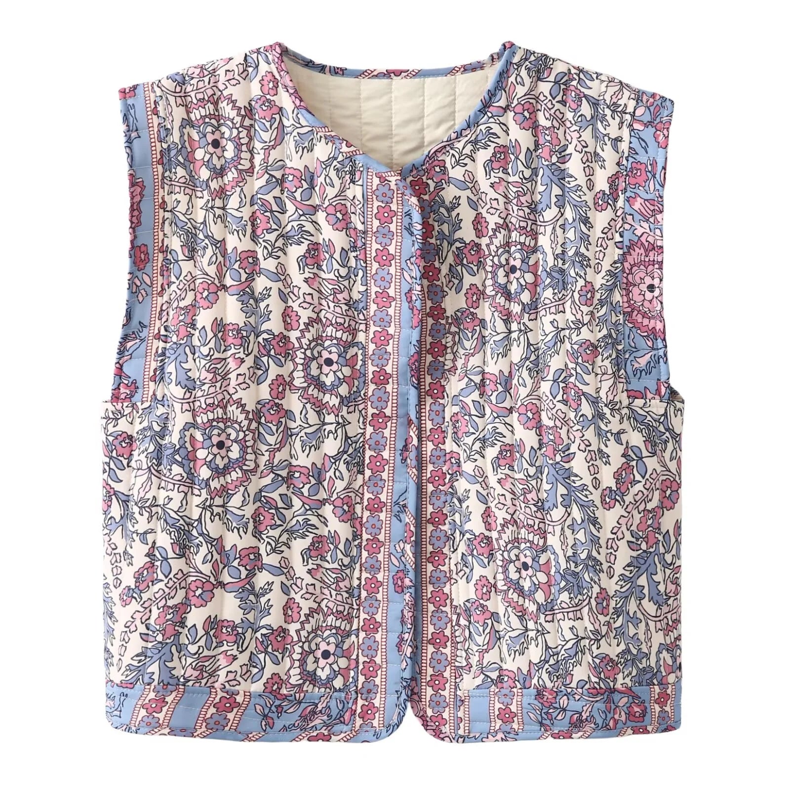 Boho Quilted Vest | Artisanal Touch | Lightweight Statement Layer
