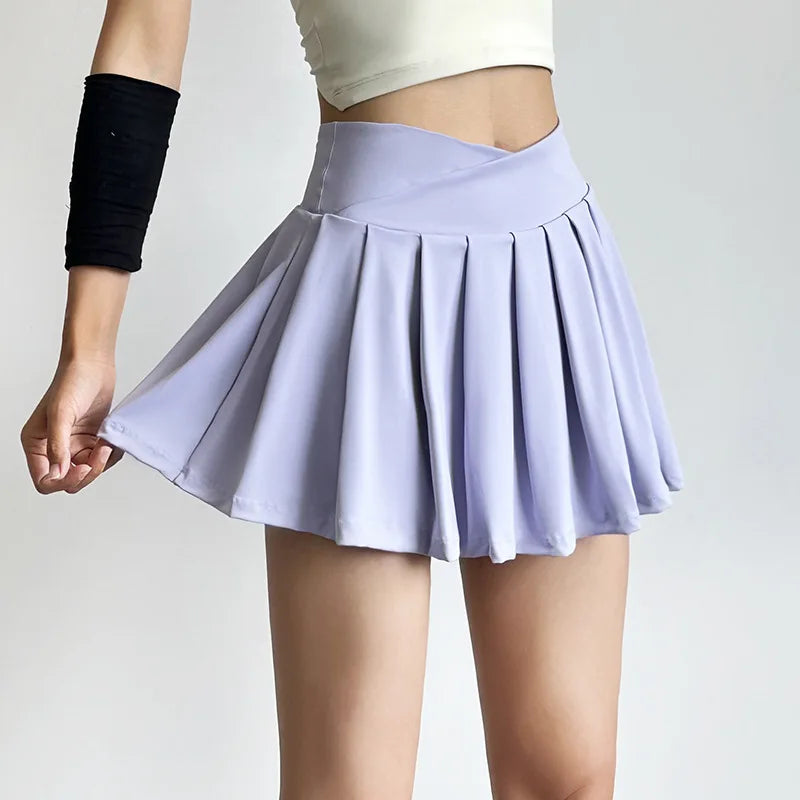 Pleated V-Waist Active Skirt | Sporty Chic | Flattering & Functional