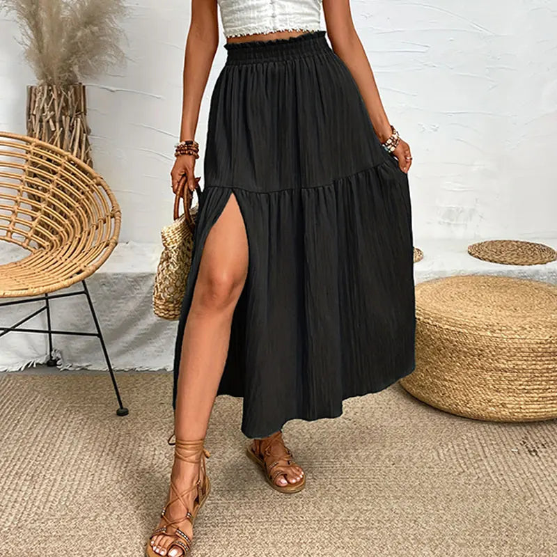 Long Skirt with Split | Flowing Design | Elegant and Breezy