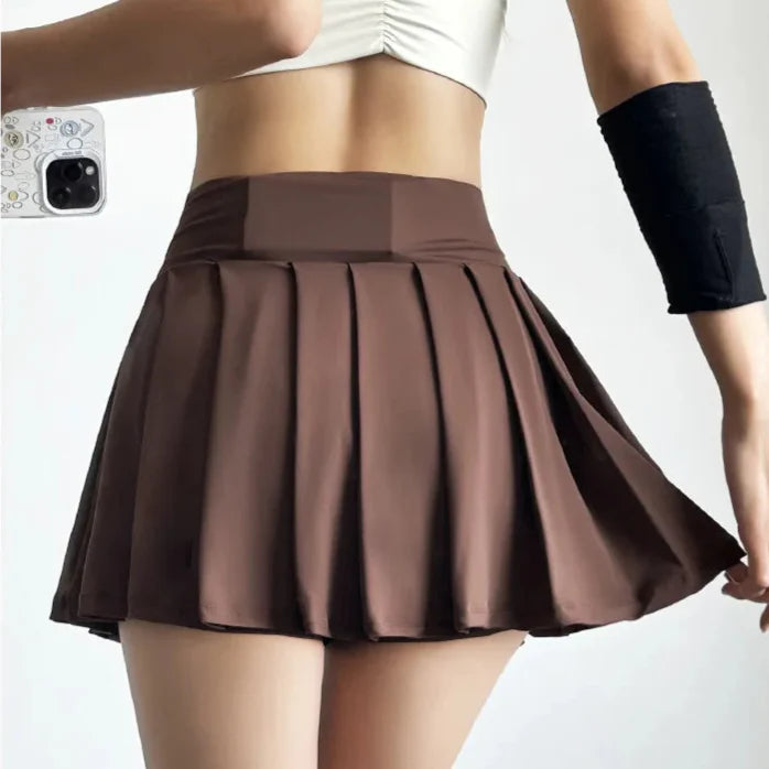 Pleated V-Waist Active Skirt | Sporty Chic | Flattering & Functional