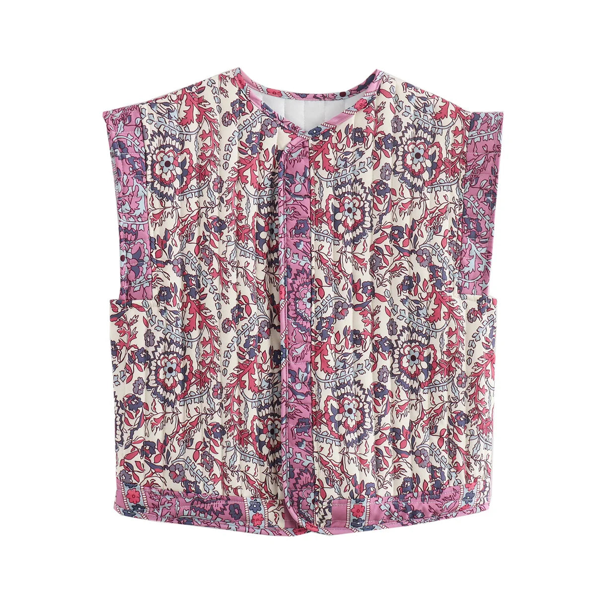 Boho Quilted Vest | Artisanal Touch | Lightweight Statement Layer