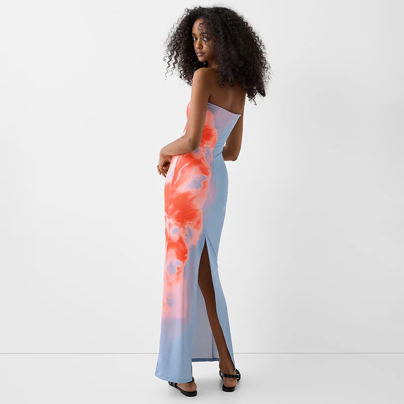 Abstract Mesh Maxi Dress | Bold & Sculpted | Summer Night Energy