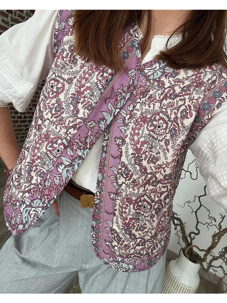 Boho Quilted Vest | Artisanal Touch | Lightweight Statement Layer