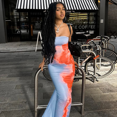 Abstract Mesh Maxi Dress | Bold & Sculpted | Summer Night Energy