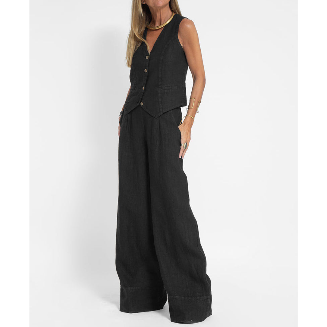 Linen Vest & Trousers Set | Tailored Look | Effortless Summer Chic