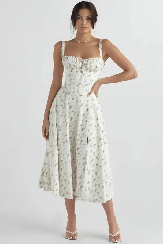 Garden Whispers Midi Dress | Vintage Romance with a Modern Fit