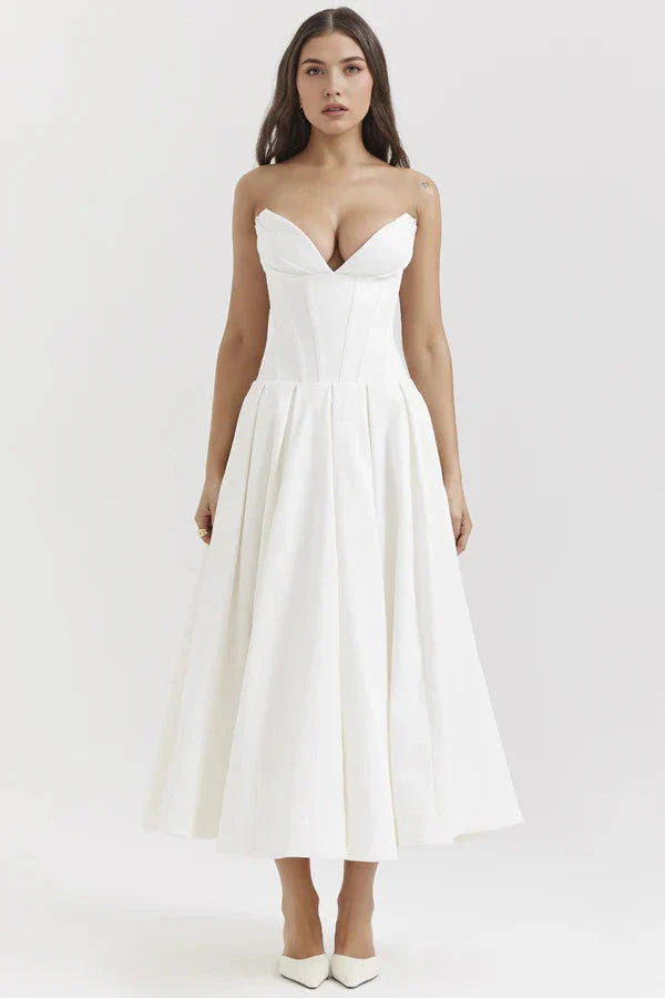 Belle Corset Midi Dress | Vintage Romance Redefined