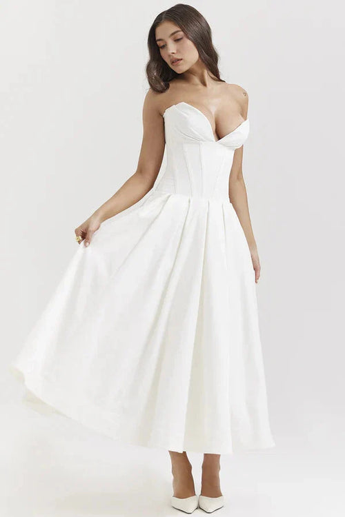Belle Corset Midi Dress | Vintage Romance Redefined