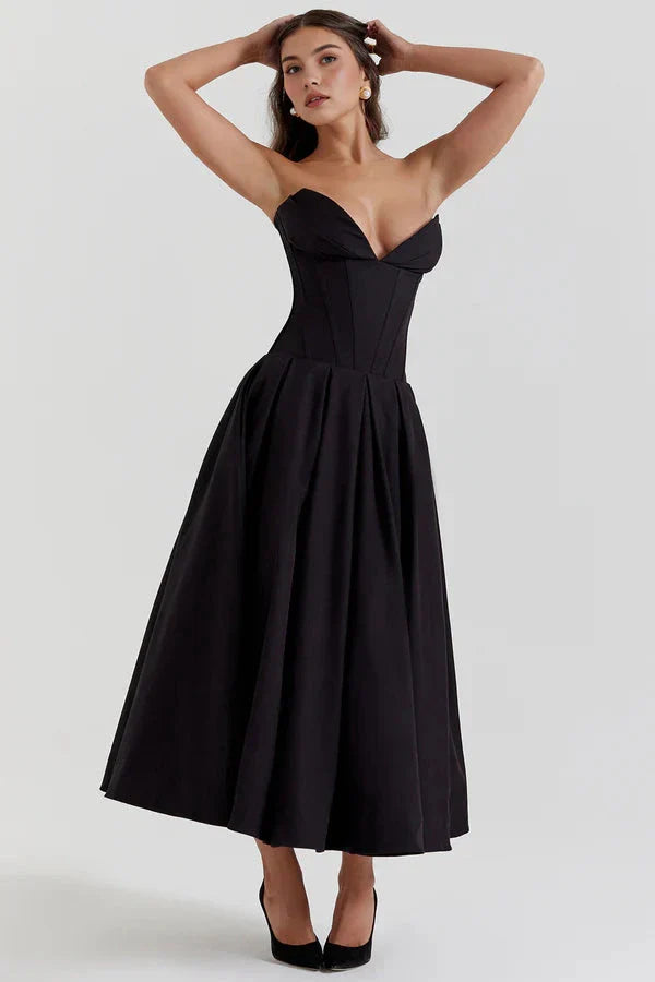 Belle Corset Midi Dress | Vintage Romance Redefined
