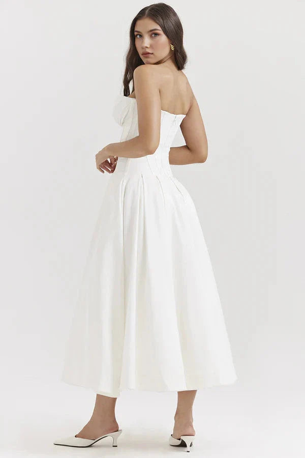 Belle Corset Midi Dress | Vintage Romance Redefined