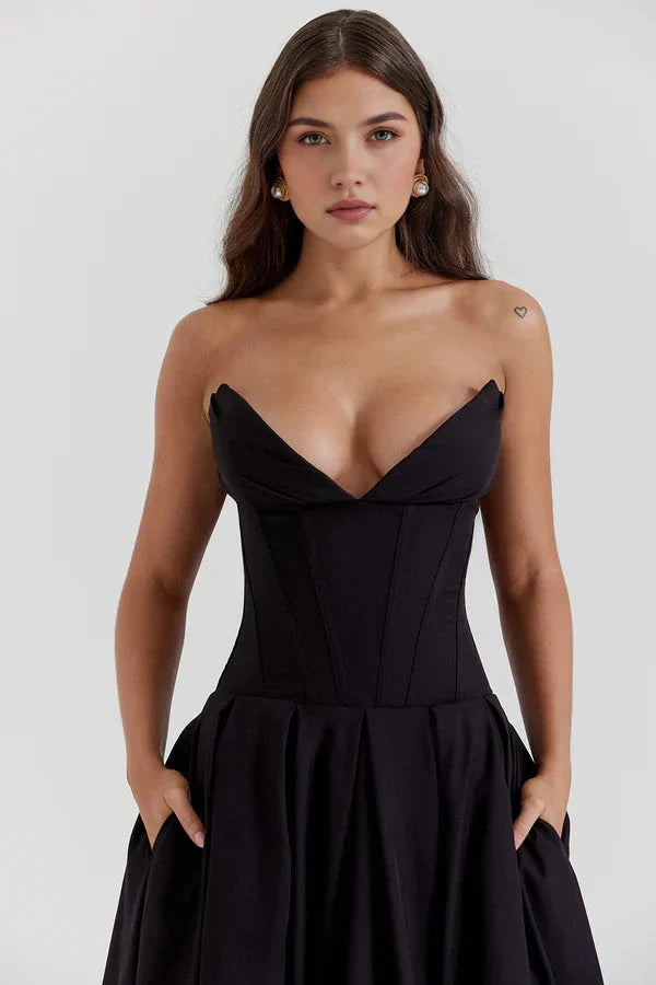 Belle Corset Midi Dress | Vintage Romance Redefined