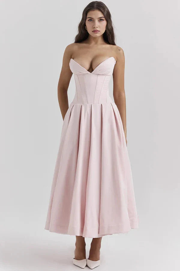Belle Corset Midi Dress | Vintage Romance Redefined