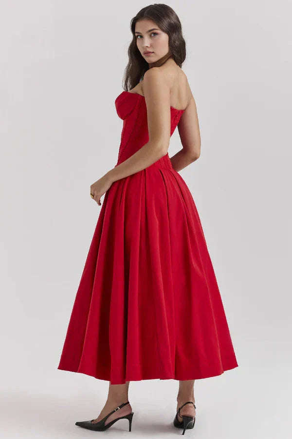 Belle Corset Midi Dress | Vintage Romance Redefined